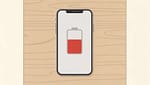 batterie de téléphone vide