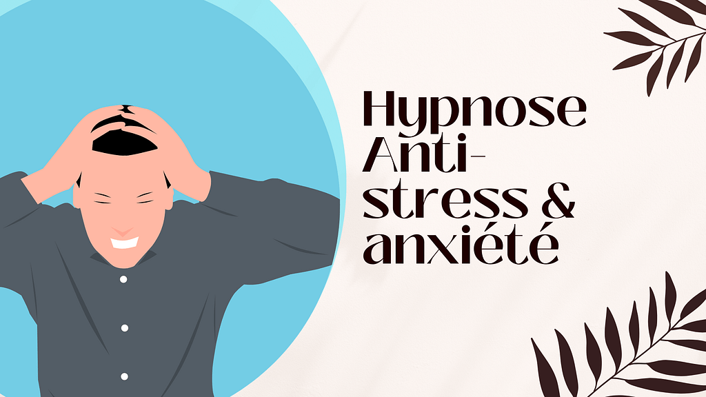 Séance audio hypnose anti stress et anxiété : image représentant un homme qui se tient la tête