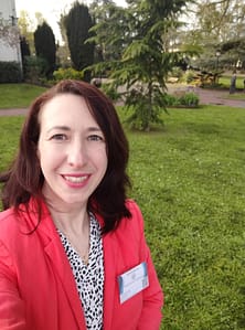 Nathalie Bouvier au parc de la mairie de Franconville