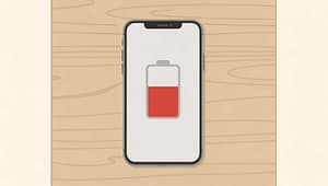 batterie de téléphone vide