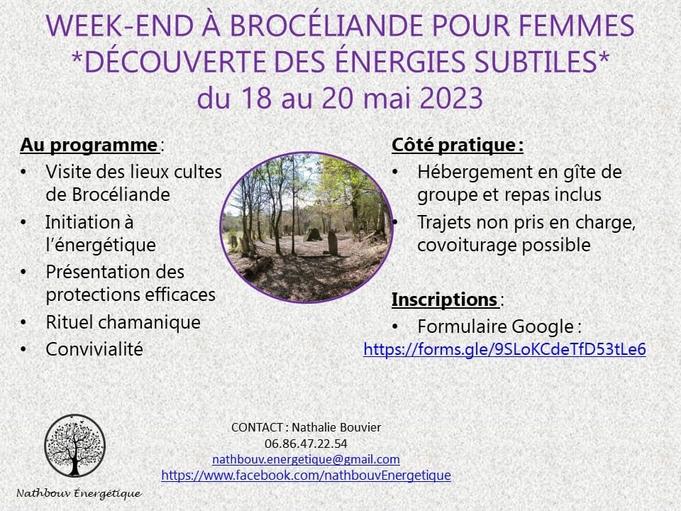 Week-end pour femmes à Brocéliande