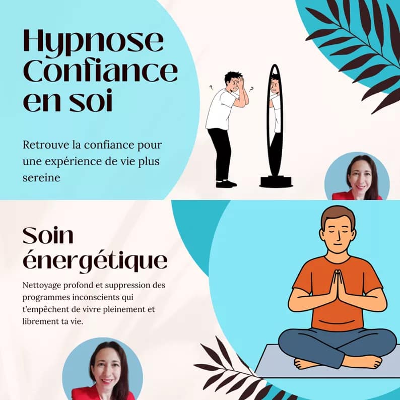 illustration des séances audio avec exemple confiance en soi et soin énergétique