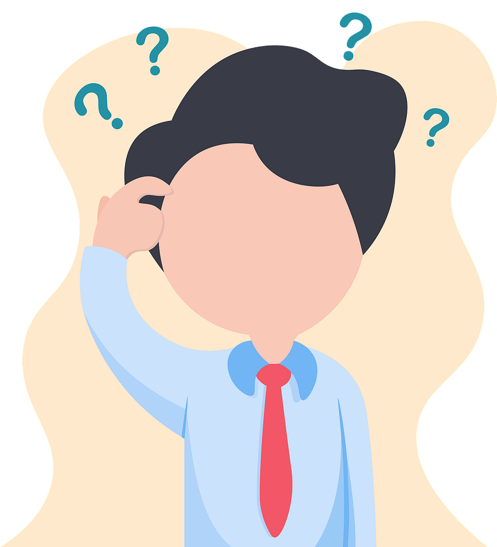illustration représentant une personne se posant des questions sur le magnétisme ou l'énergétique
